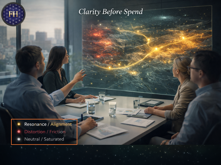 Clarity before spend — see where alignment exists before you invest in motion