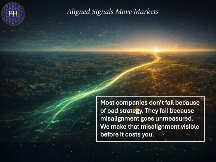Aligned signals move markets — making misalignment visible before it becomes cost
